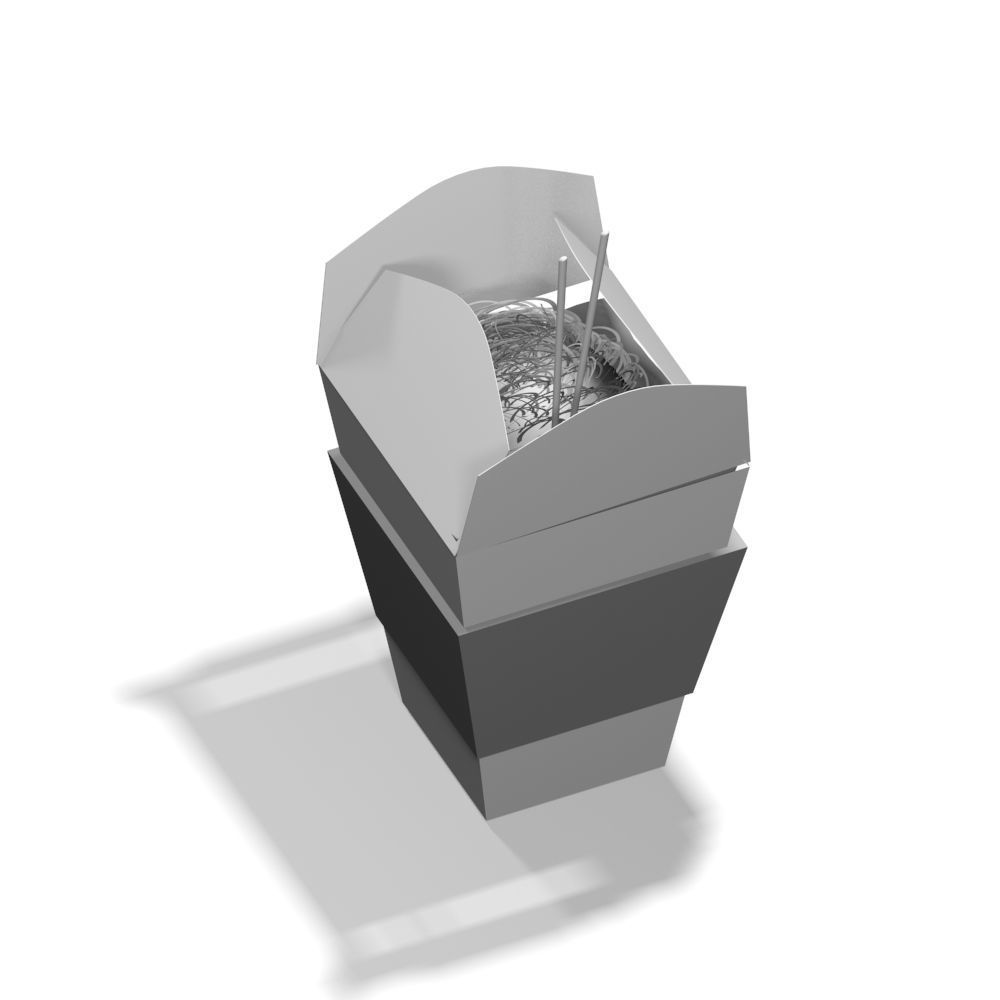 3D Food in ISO view for apps Low-poly 3D model_9