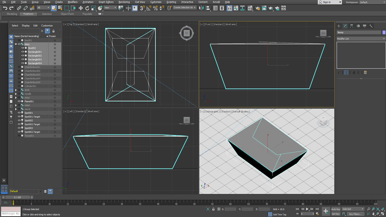 3D Food in ISO view for apps Low-poly 3D model_18