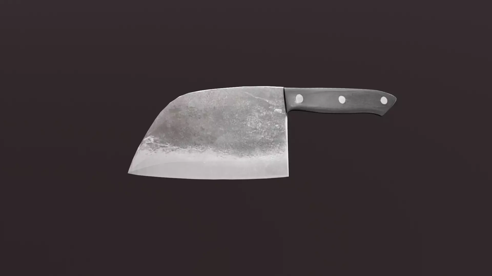 Butcher Knife PBR Low-poly 3D model_0