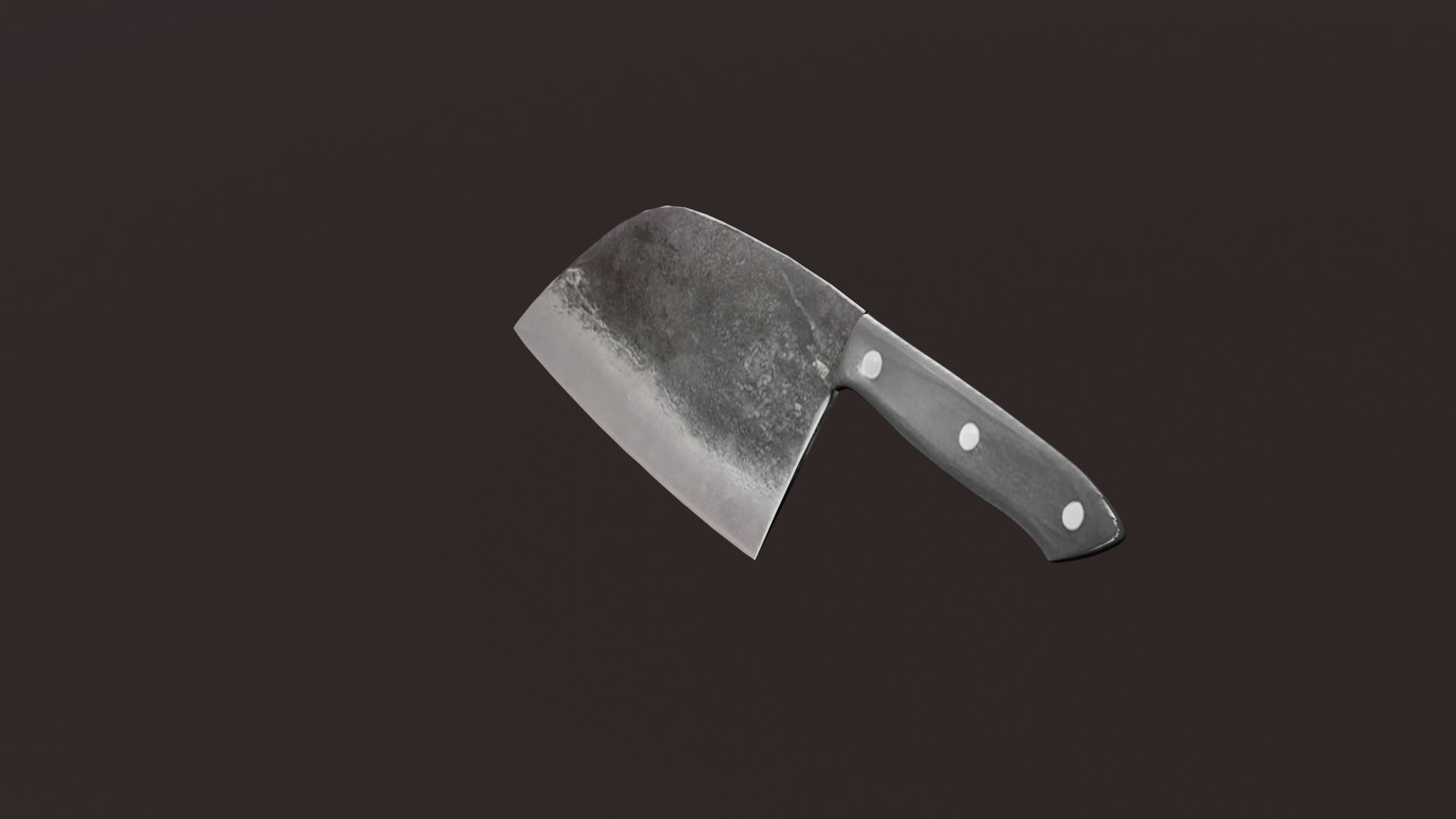 Butcher Knife PBR Low-poly 3D model_4