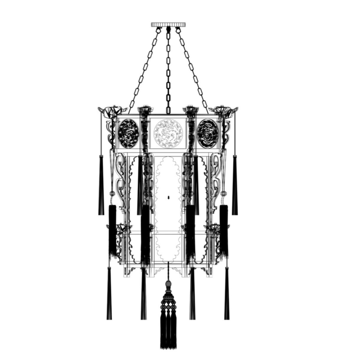 Chinese Palace Lantern 3D model_5