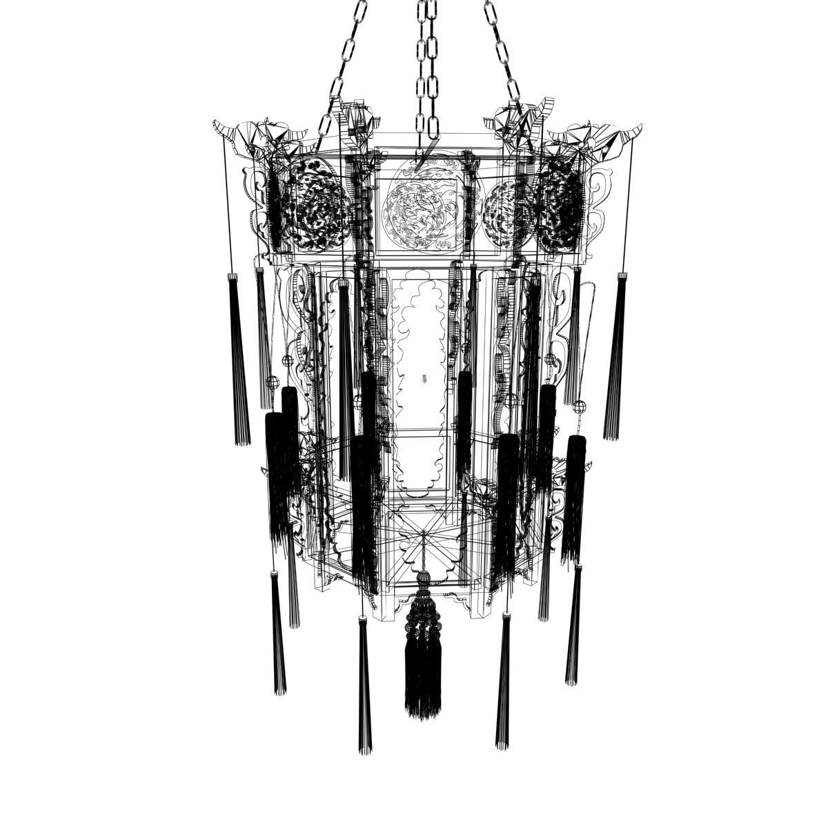 Chinese Palace Lantern 3D model_7
