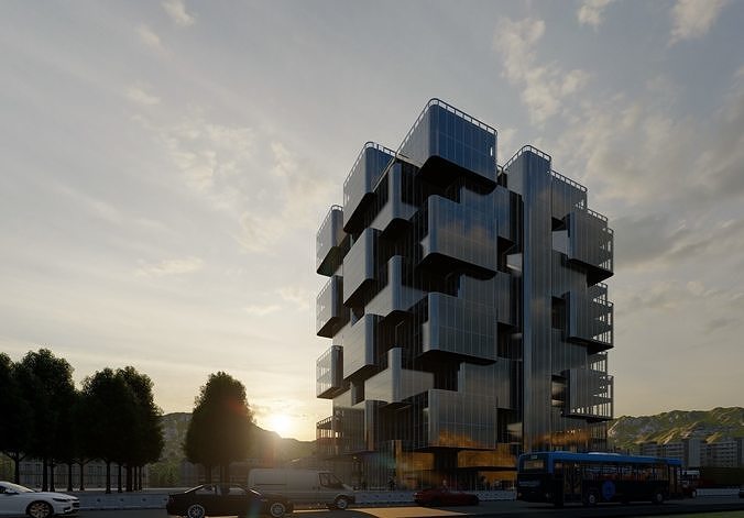 Office Building 3D model