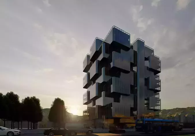 Office Building 3D model Office Building 3D model