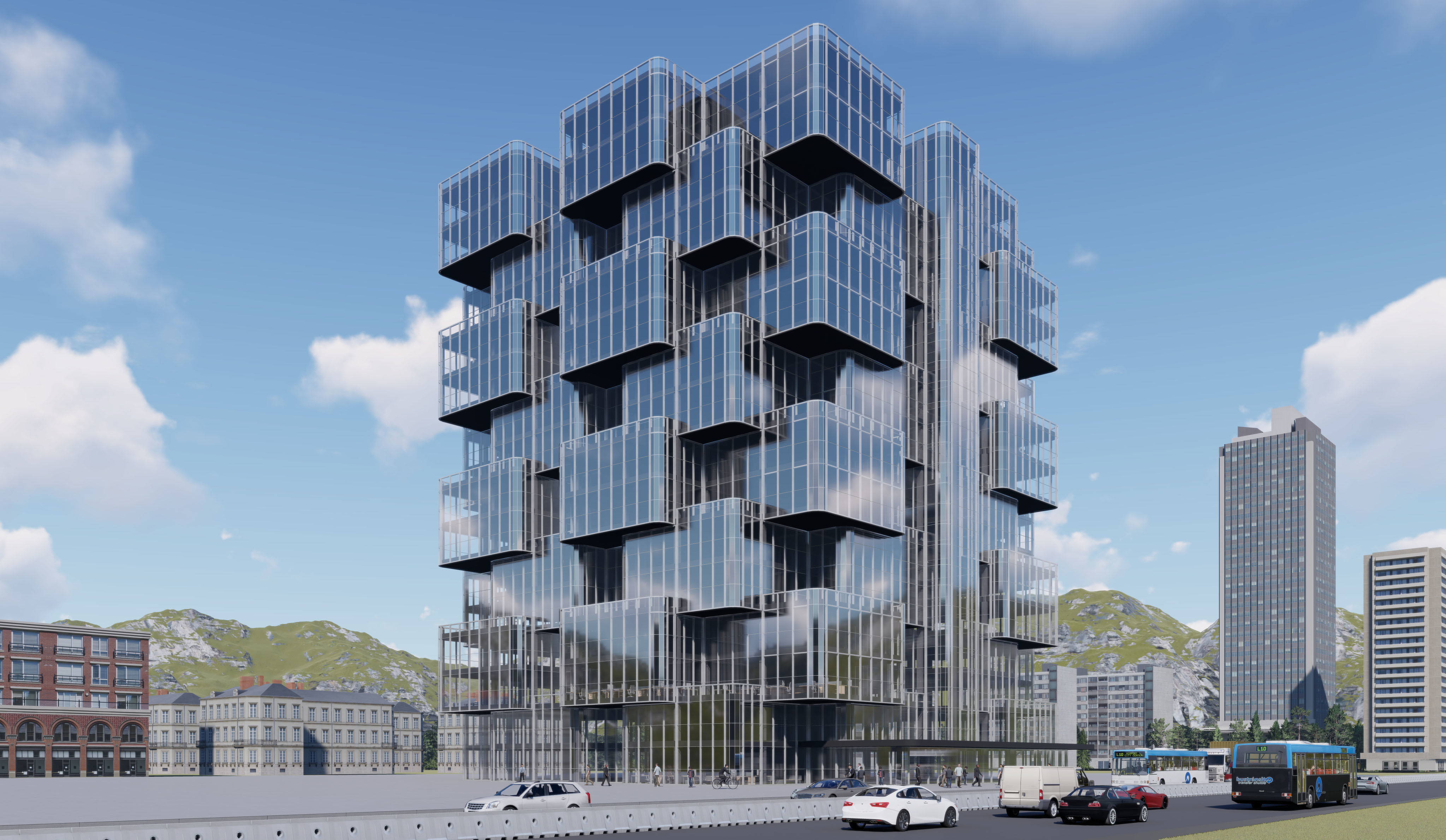 Office Building 3D model_1