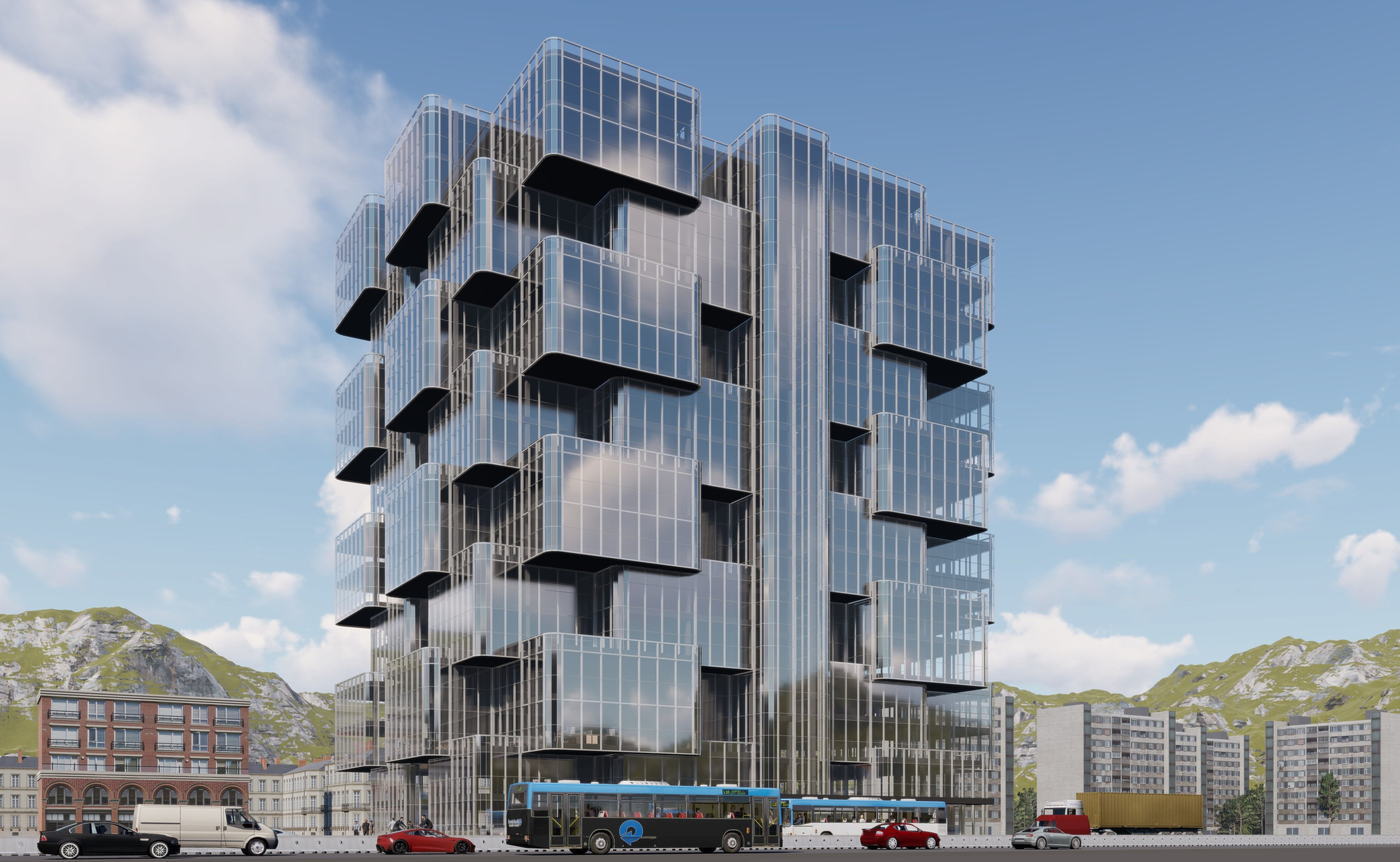 Office Building 3D model_2