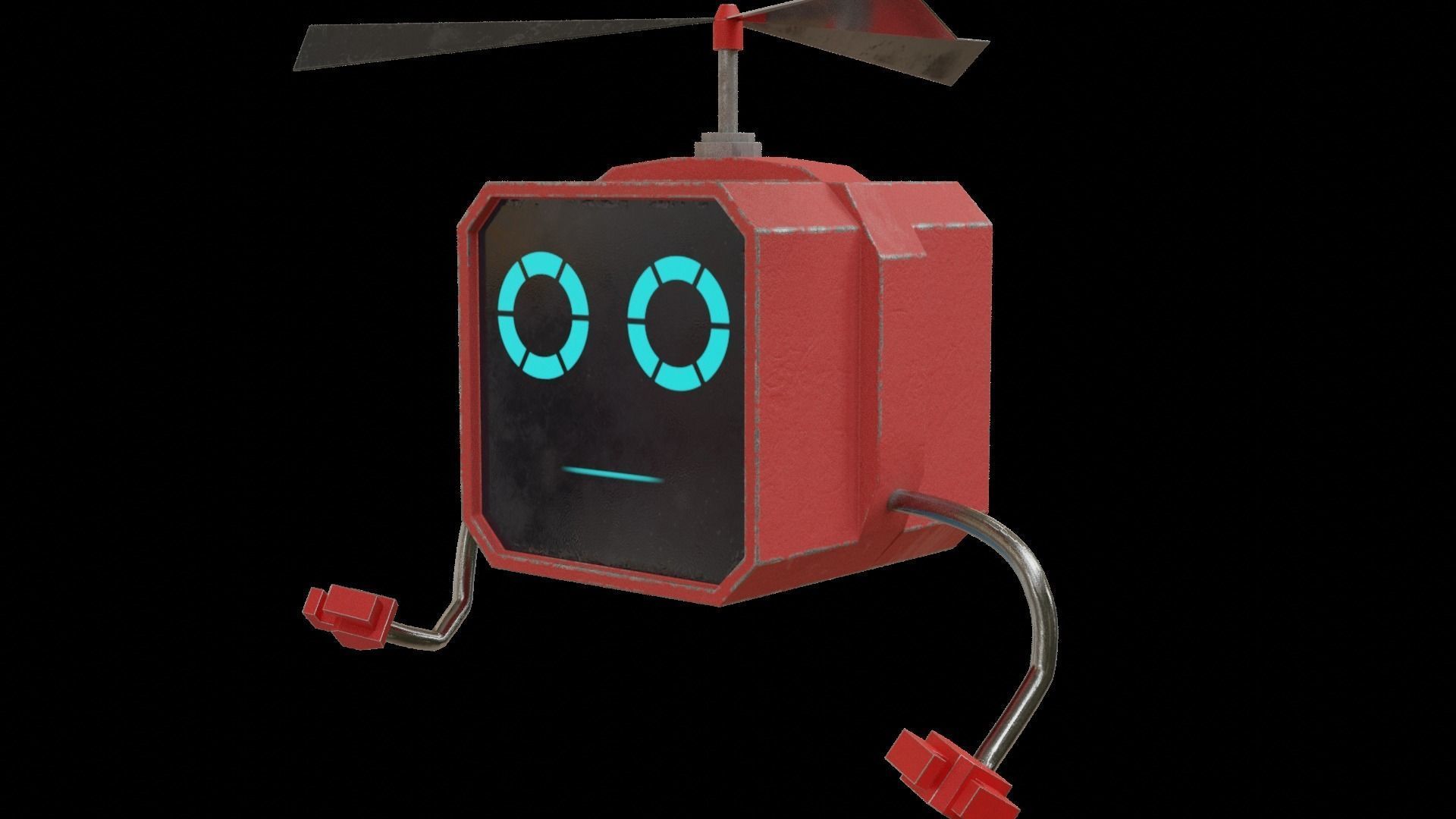 Flying bot 3D model_3