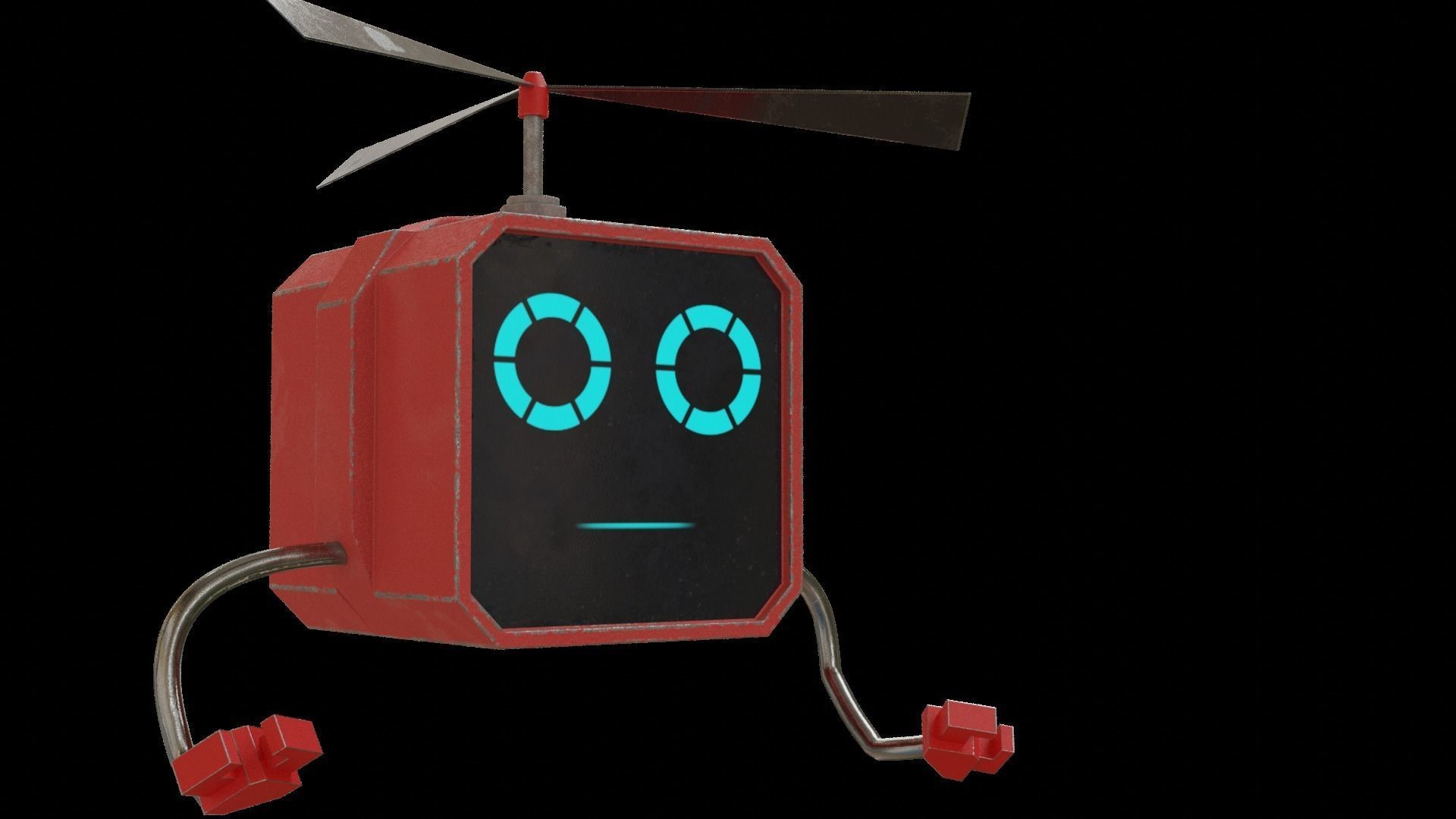 Flying bot 3D model_4
