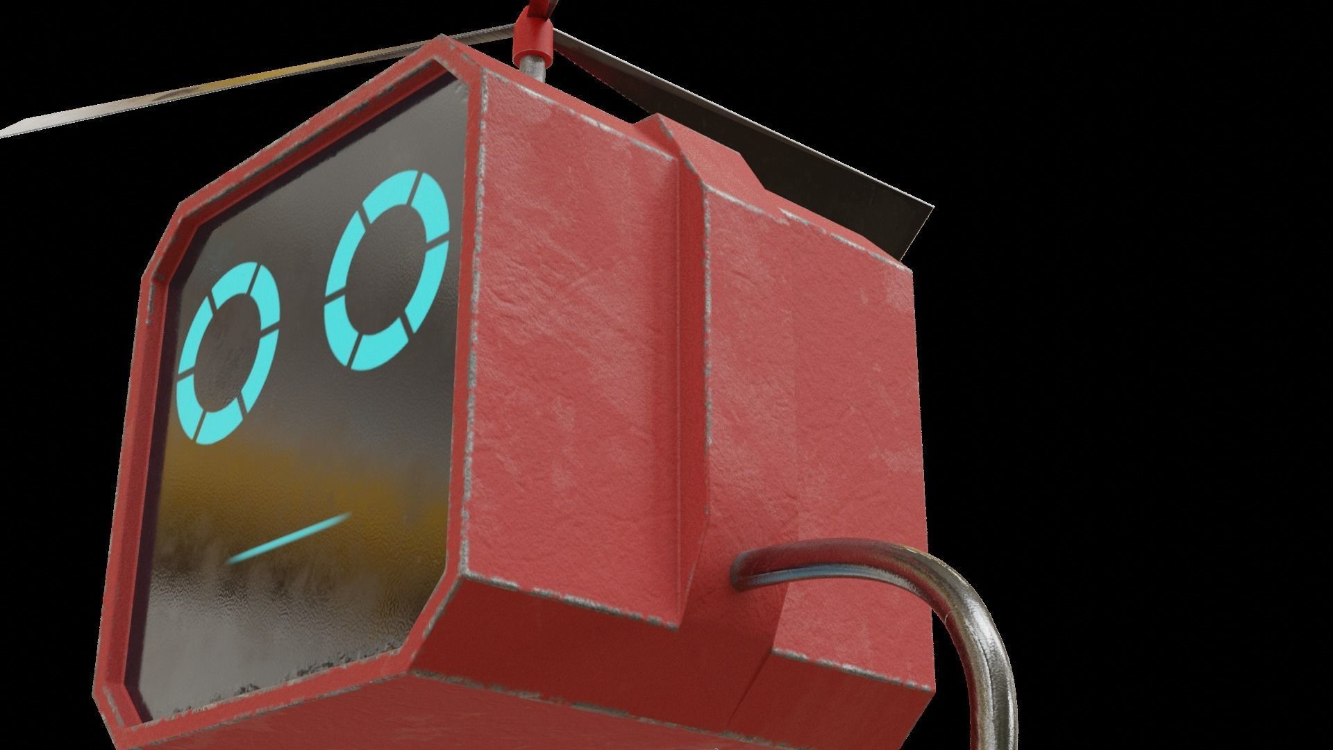 Flying bot 3D model_6