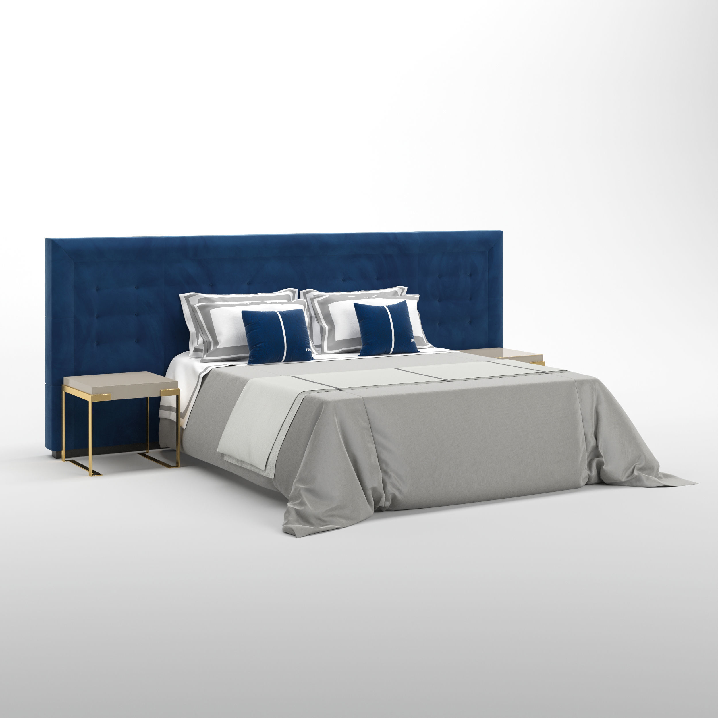 Fendi Pincio Bed 3D model_2