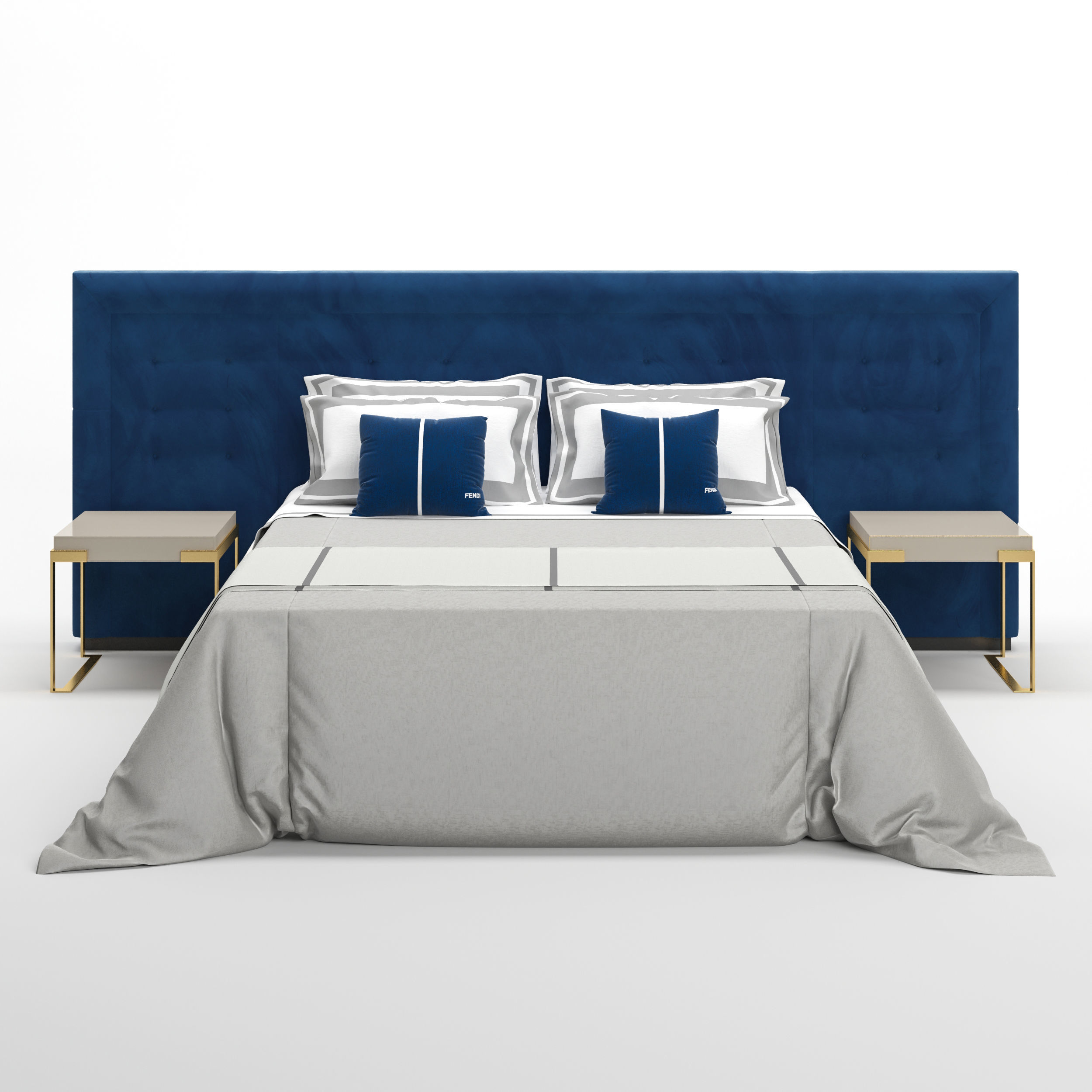 Fendi Pincio Bed 3D model_1