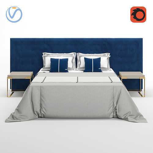Fendi Pincio Bed 3D model