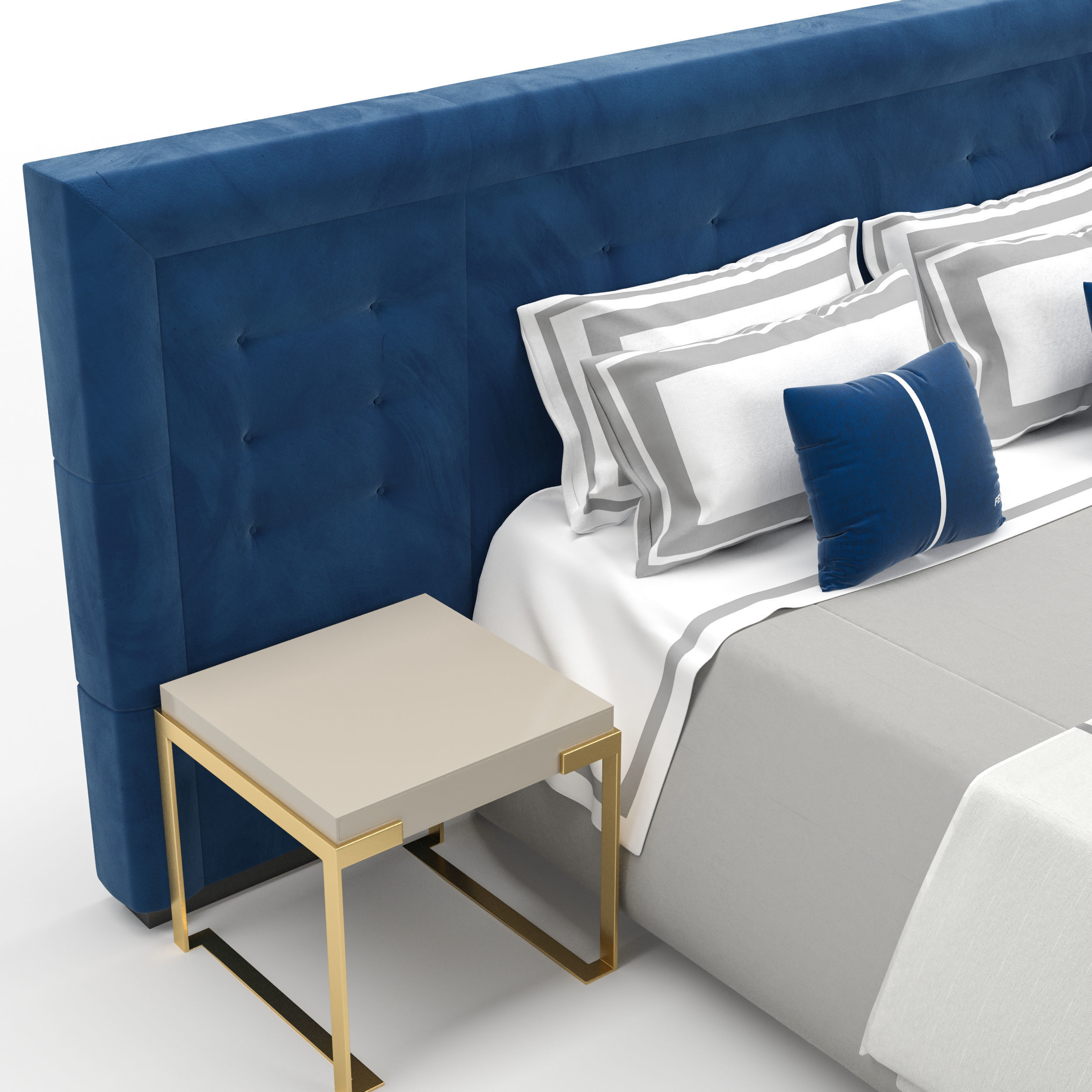 Fendi Pincio Bed 3D model_3