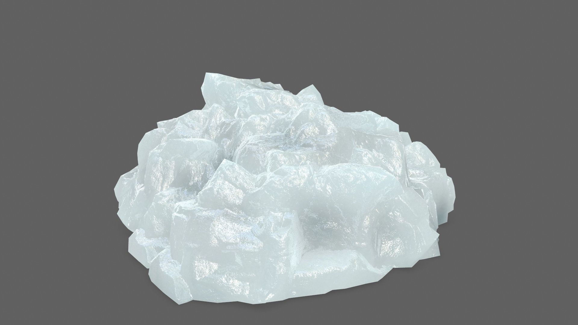 ice set rock Low-poly 3D model_25