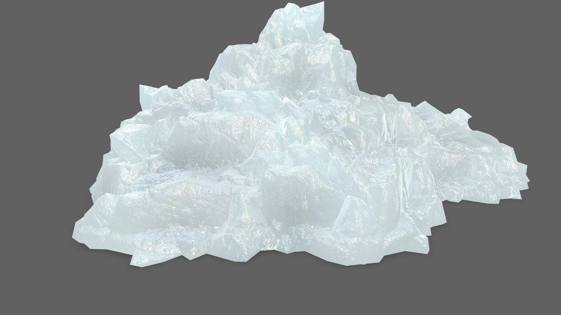 ice set rock Low-poly 3D model_28