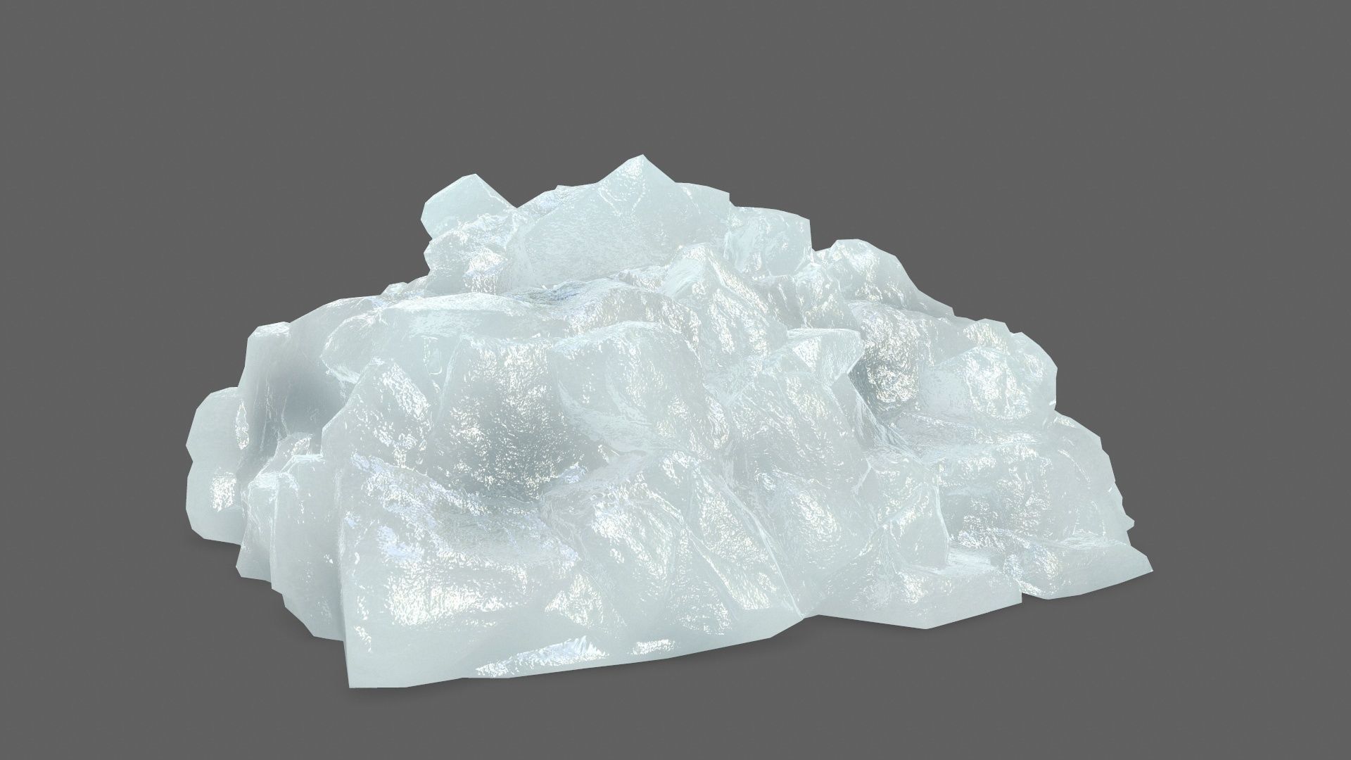 ice set rock Low-poly 3D model_24