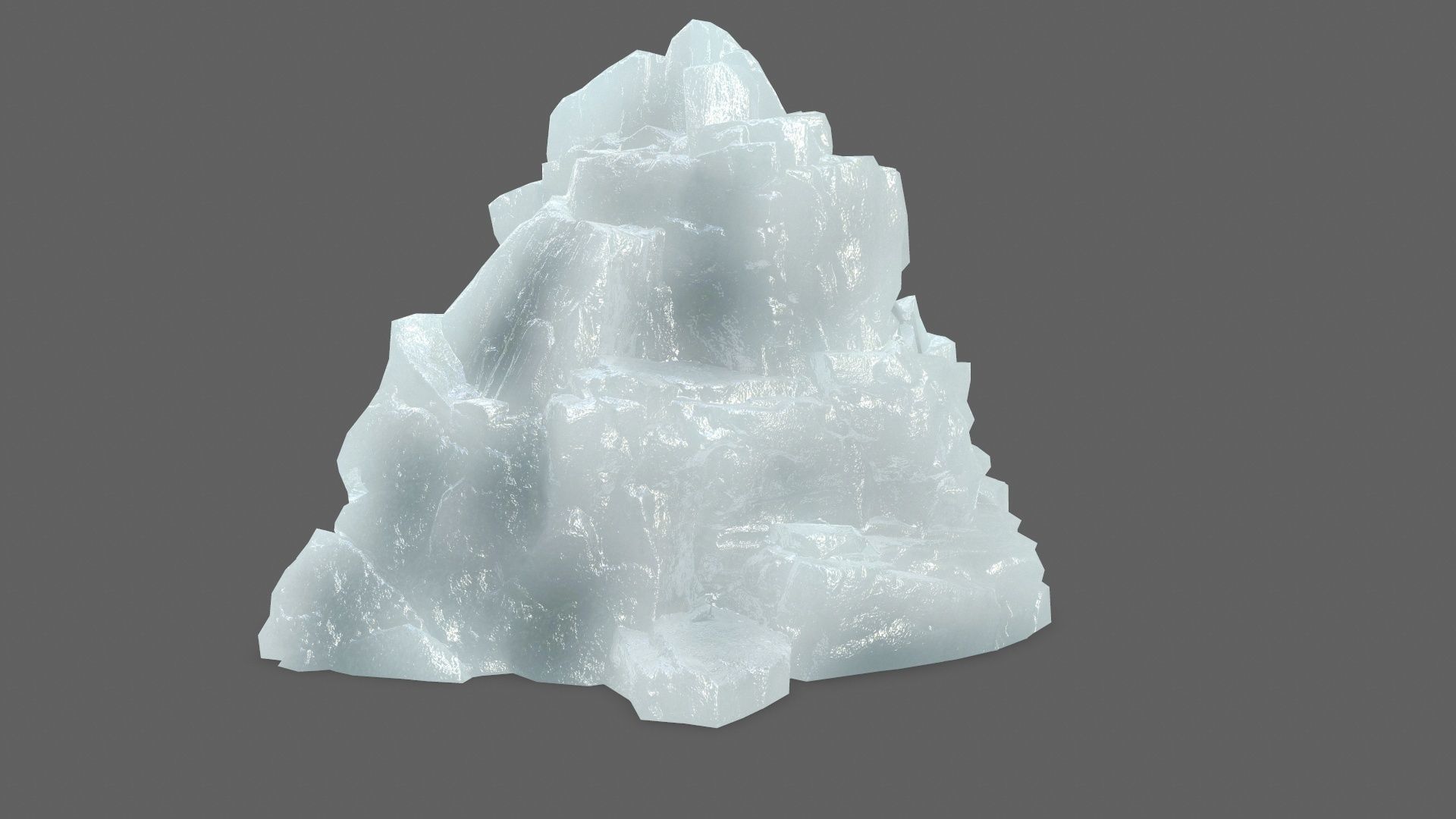 ice set rock Low-poly 3D model_20