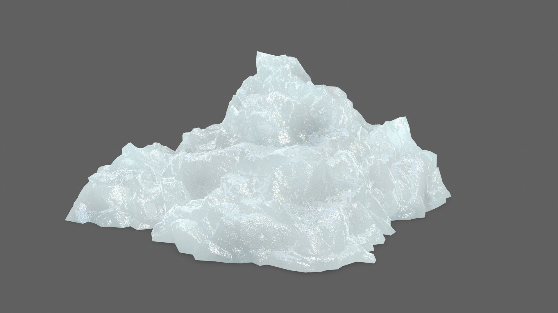 ice set rock Low-poly 3D model_26