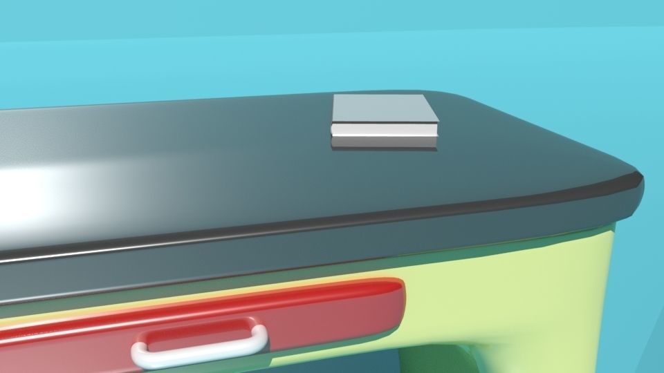 Cartoon table 3D model_3