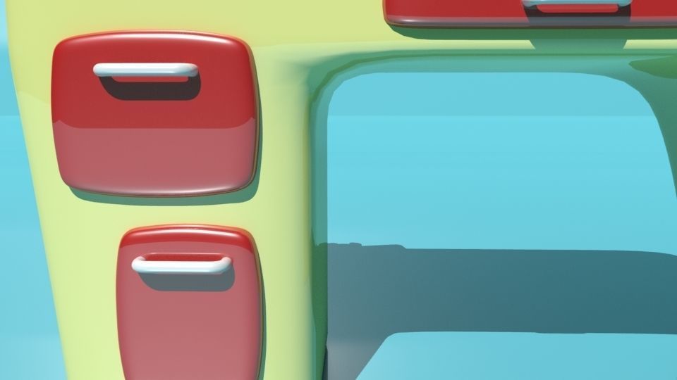 Cartoon table 3D model_5