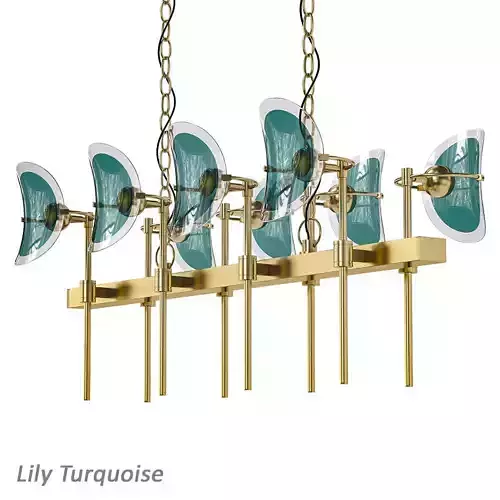 Lily Turquoise 3D model