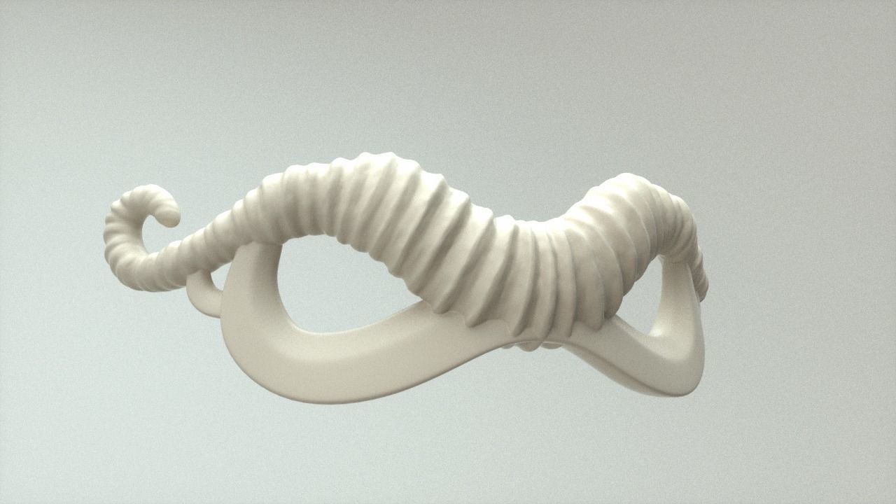 Carnival Mask - Tup Horn 3D print model_3
