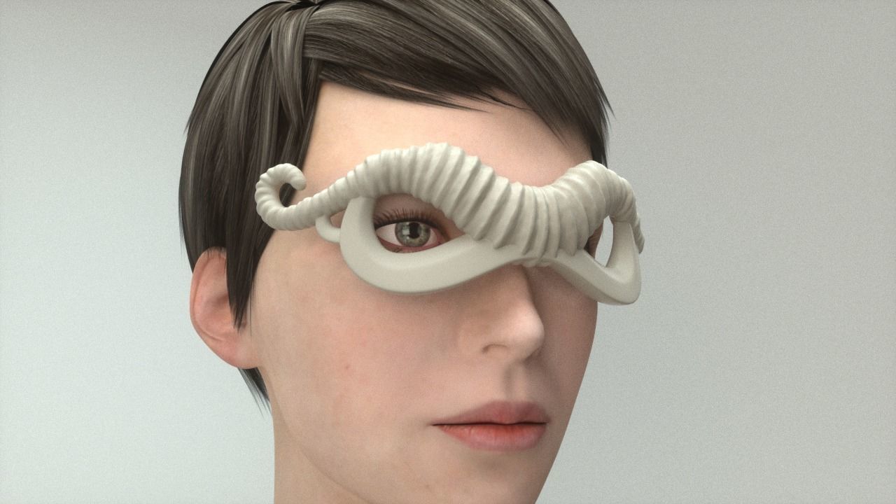 Carnival Mask - Tup Horn 3D print model_4