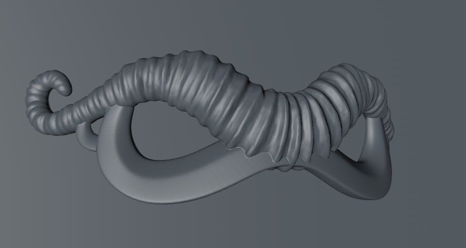 Carnival Mask - Tup Horn 3D print model_7