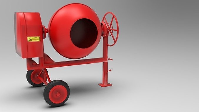 cement mixer 3D model