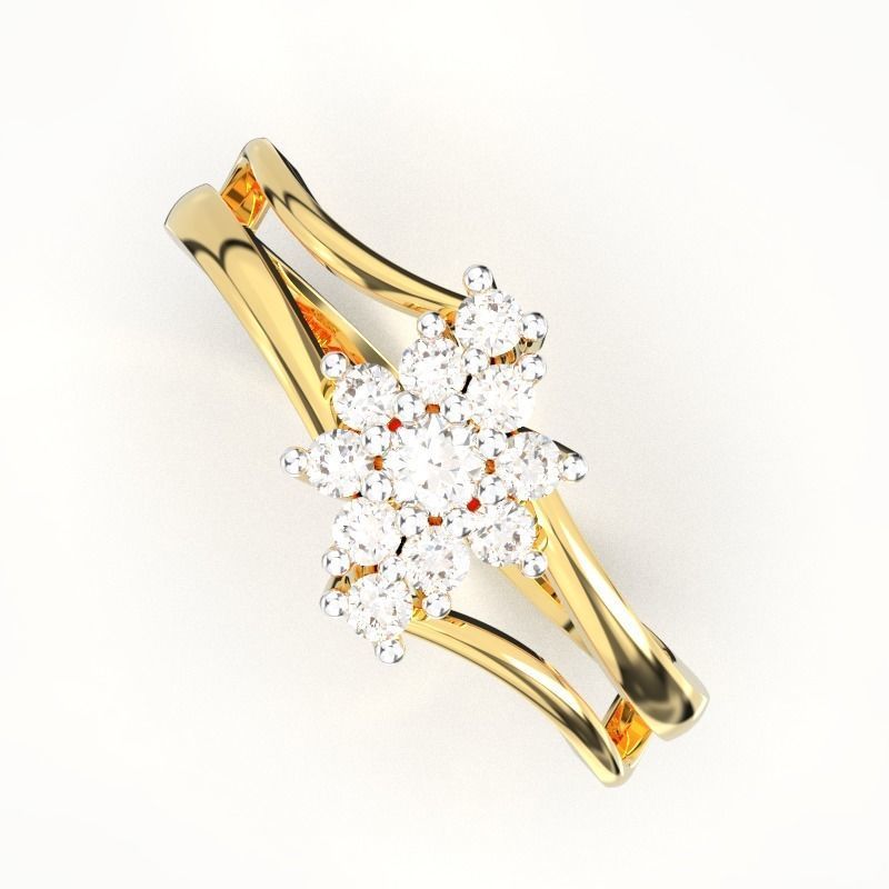 CAITYA DIAMOND RING 3D print model_1
