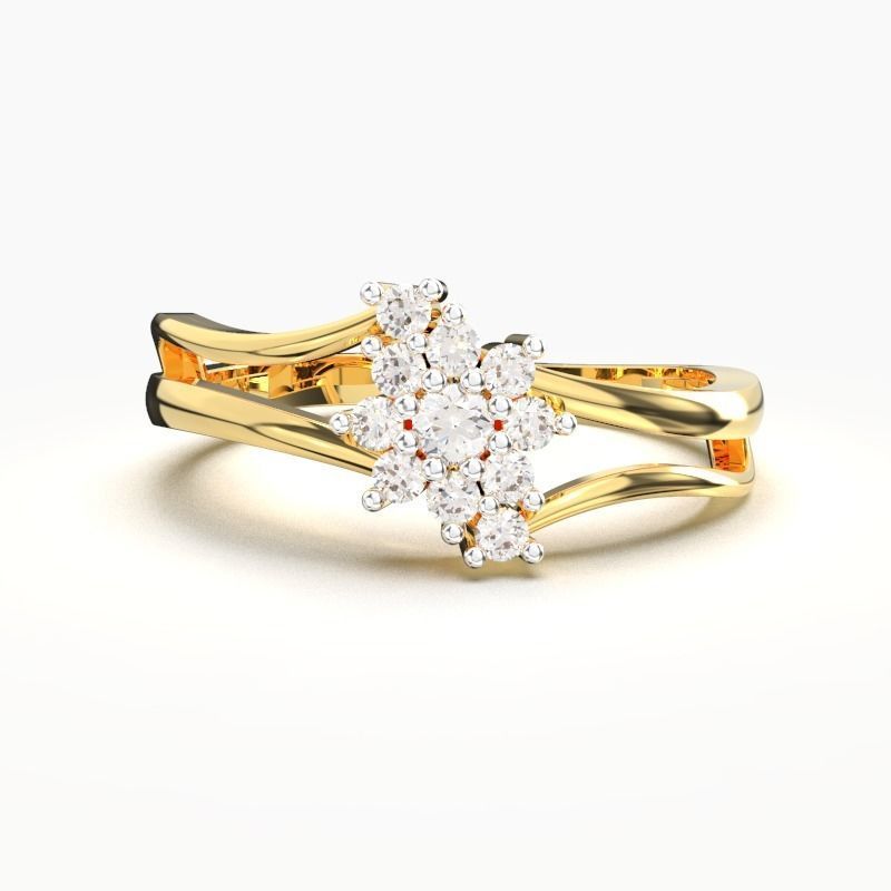 CAITYA DIAMOND RING 3D print model_2