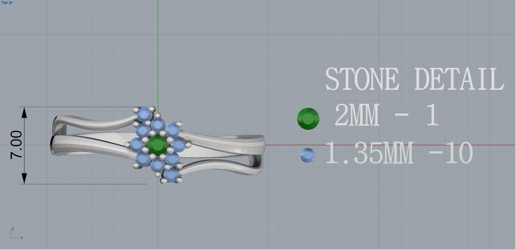 CAITYA DIAMOND RING 3D print model_9