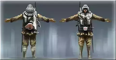 Army modling Low-poly 3D model