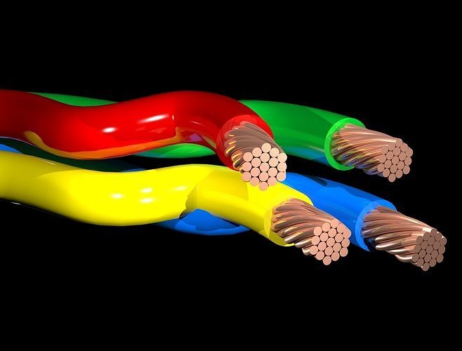 3d wires and cables 3D print model