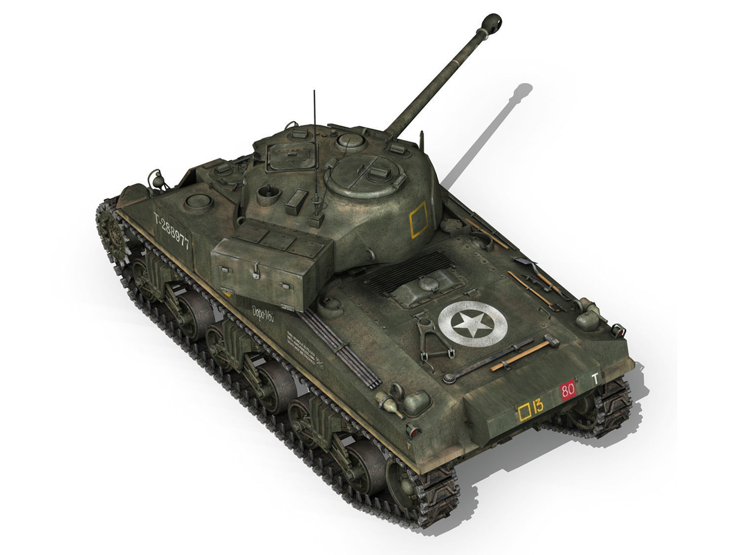Sherman MK VC Firefly - Dopo Voi 3D model_9