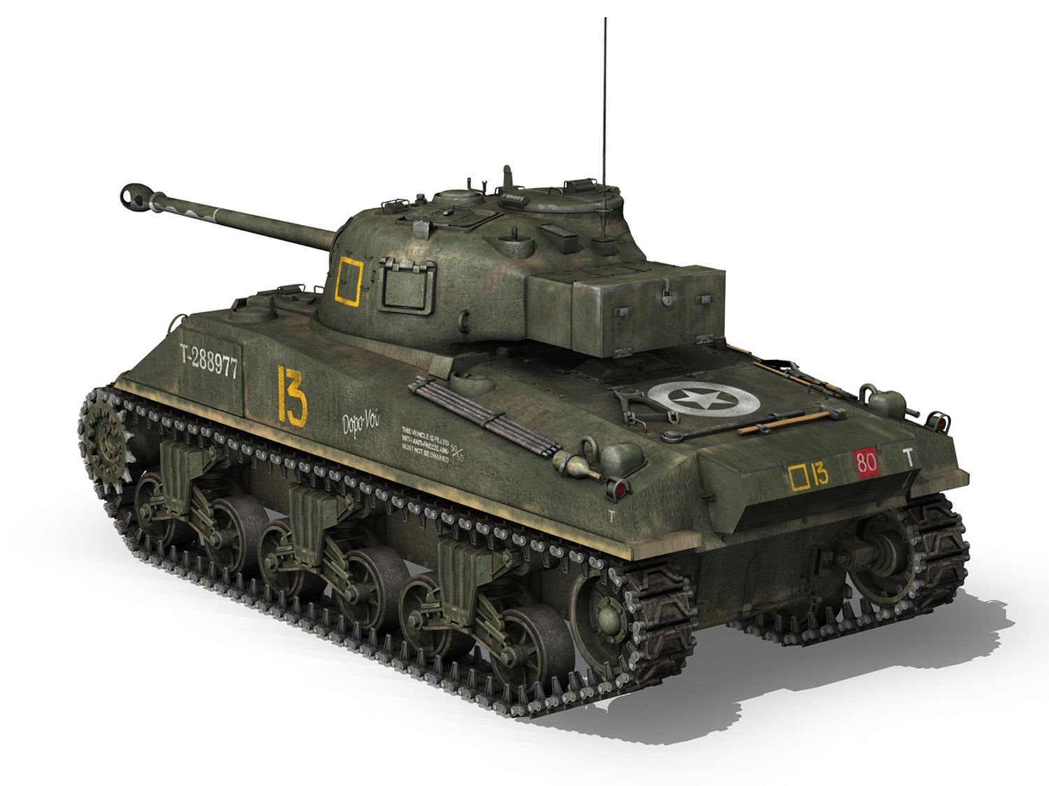 Sherman MK VC Firefly - Dopo Voi 3D model_3
