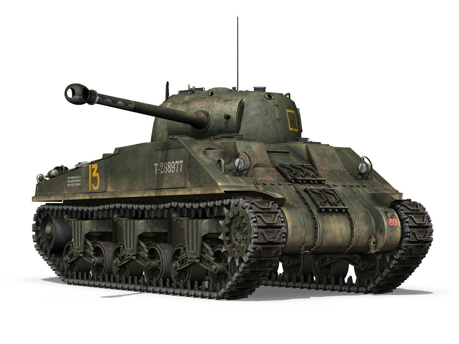 Sherman MK VC Firefly - Dopo Voi 3D model_7
