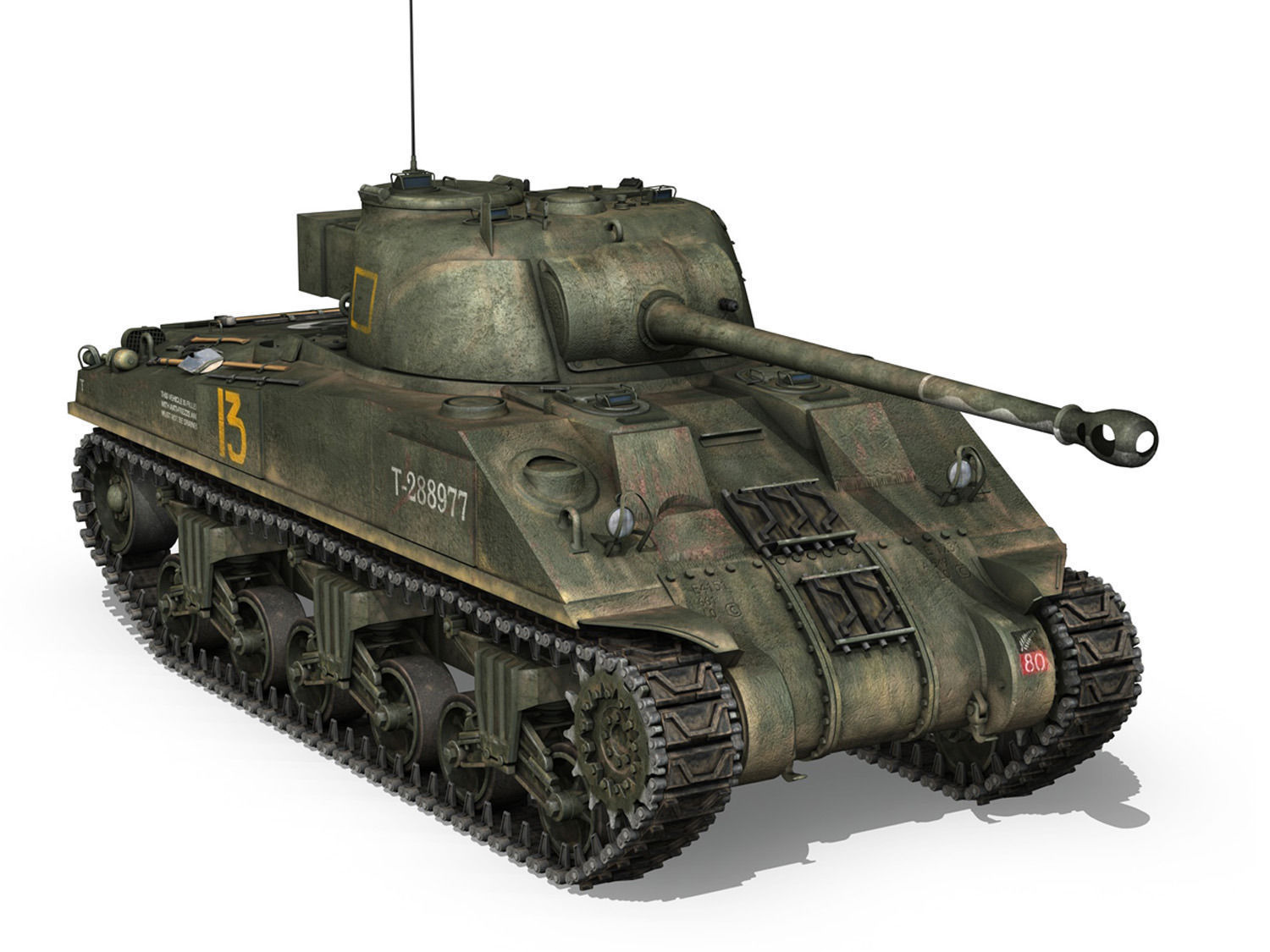 Sherman MK VC Firefly - Dopo Voi 3D model_6