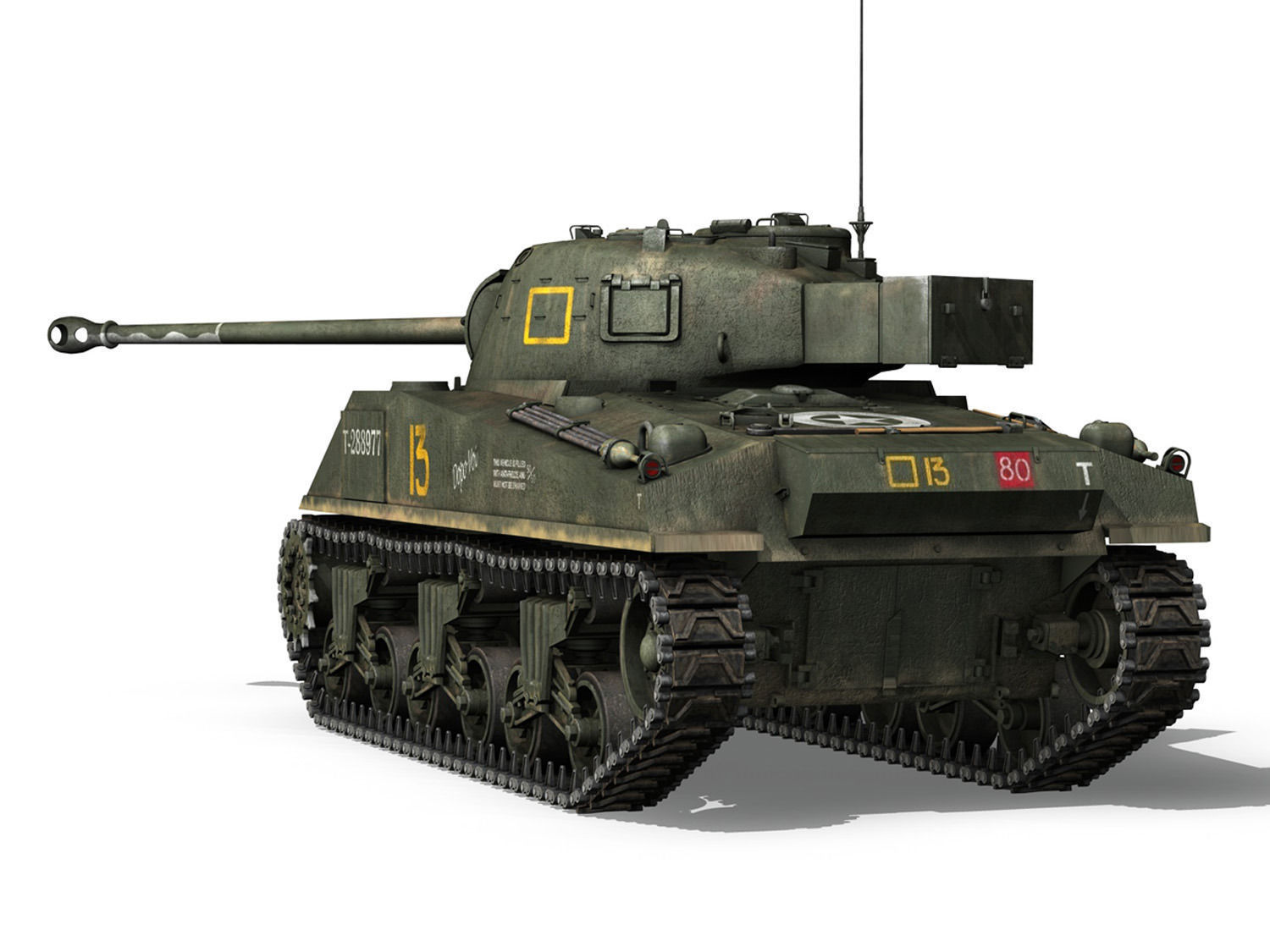 Sherman MK VC Firefly - Dopo Voi 3D model_4