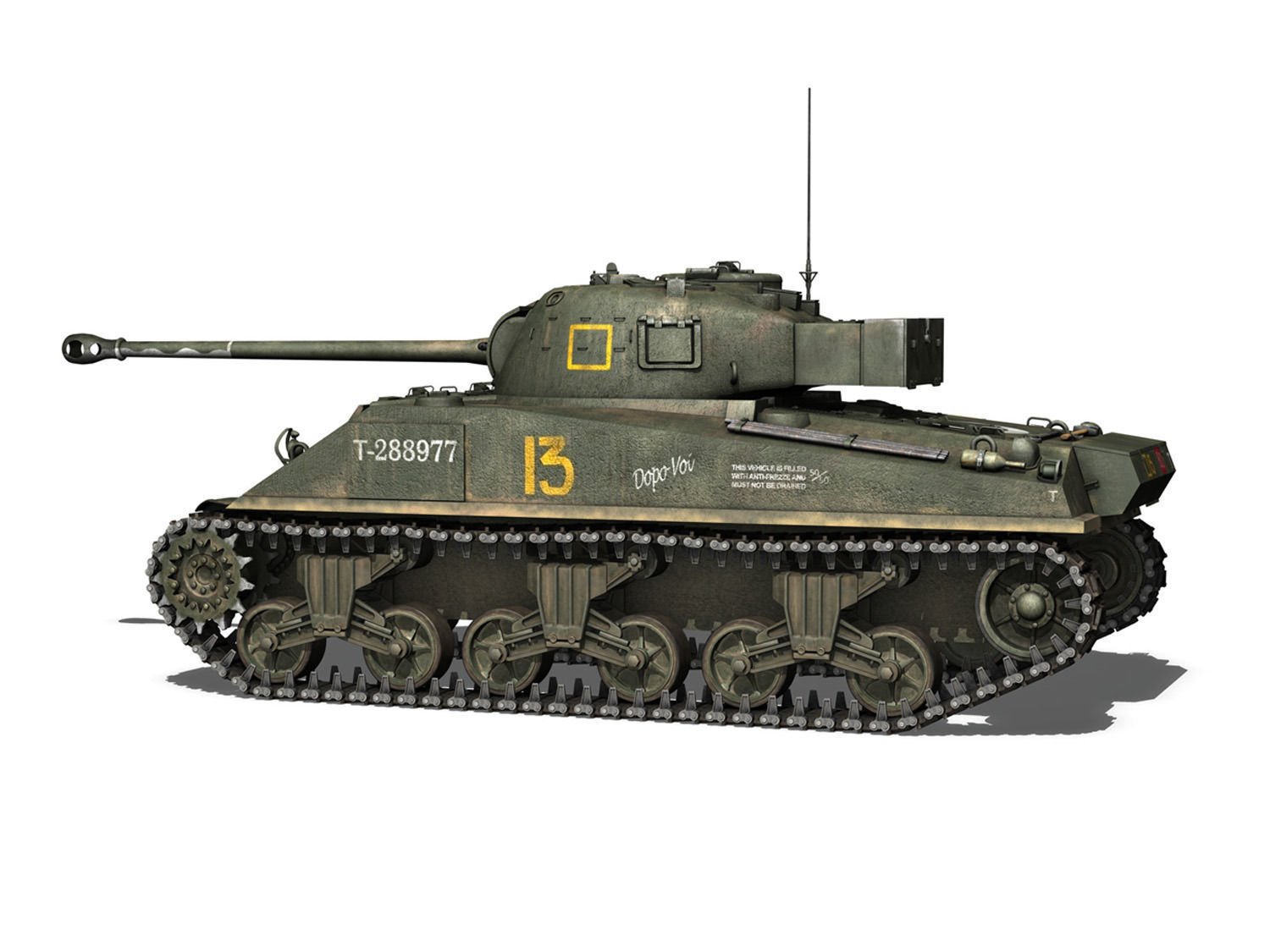Sherman MK VC Firefly - Dopo Voi 3D model_2