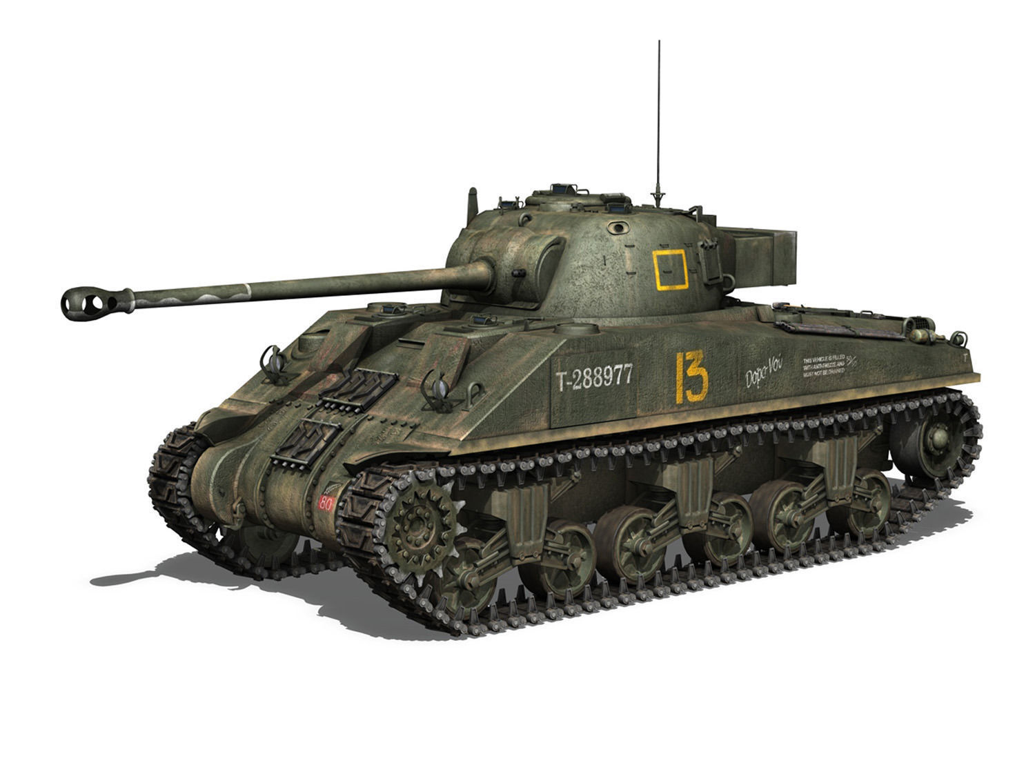 Sherman MK VC Firefly - Dopo Voi 3D model_1