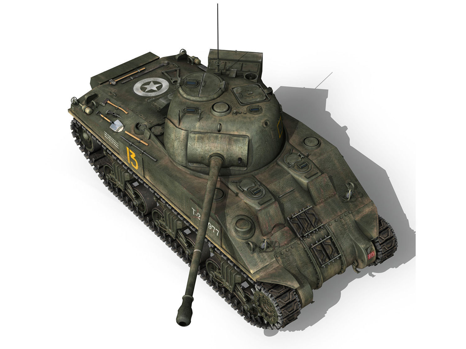 Sherman MK VC Firefly - Dopo Voi 3D model_8