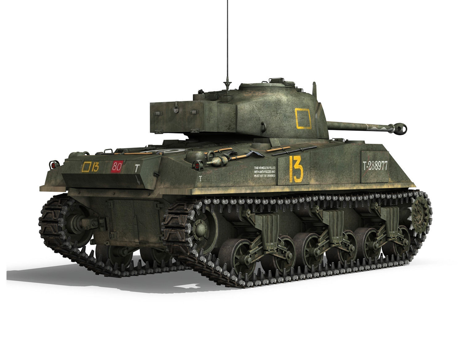 Sherman MK VC Firefly - Dopo Voi 3D model_5