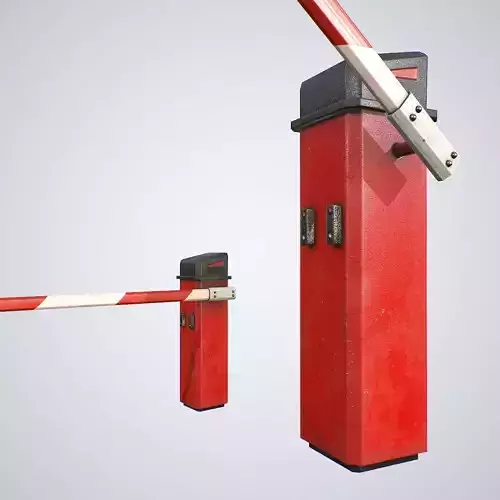 Road Barrier Low-poly 3D model Road Barrier Low-poly 3D model