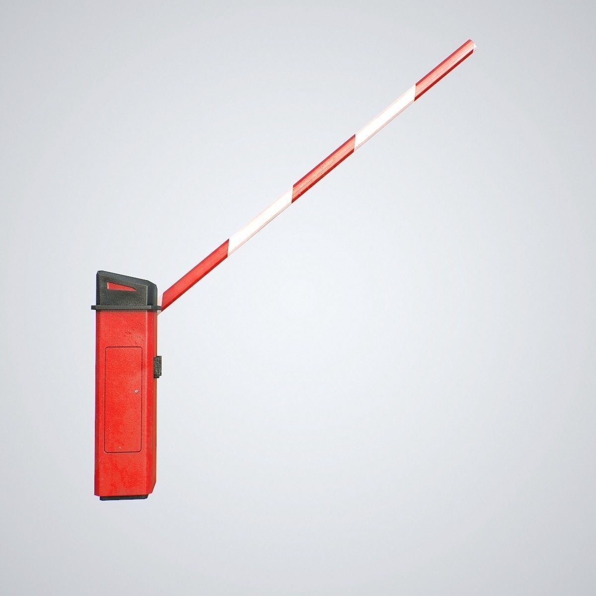 Road Barrier Low-poly 3D model_3