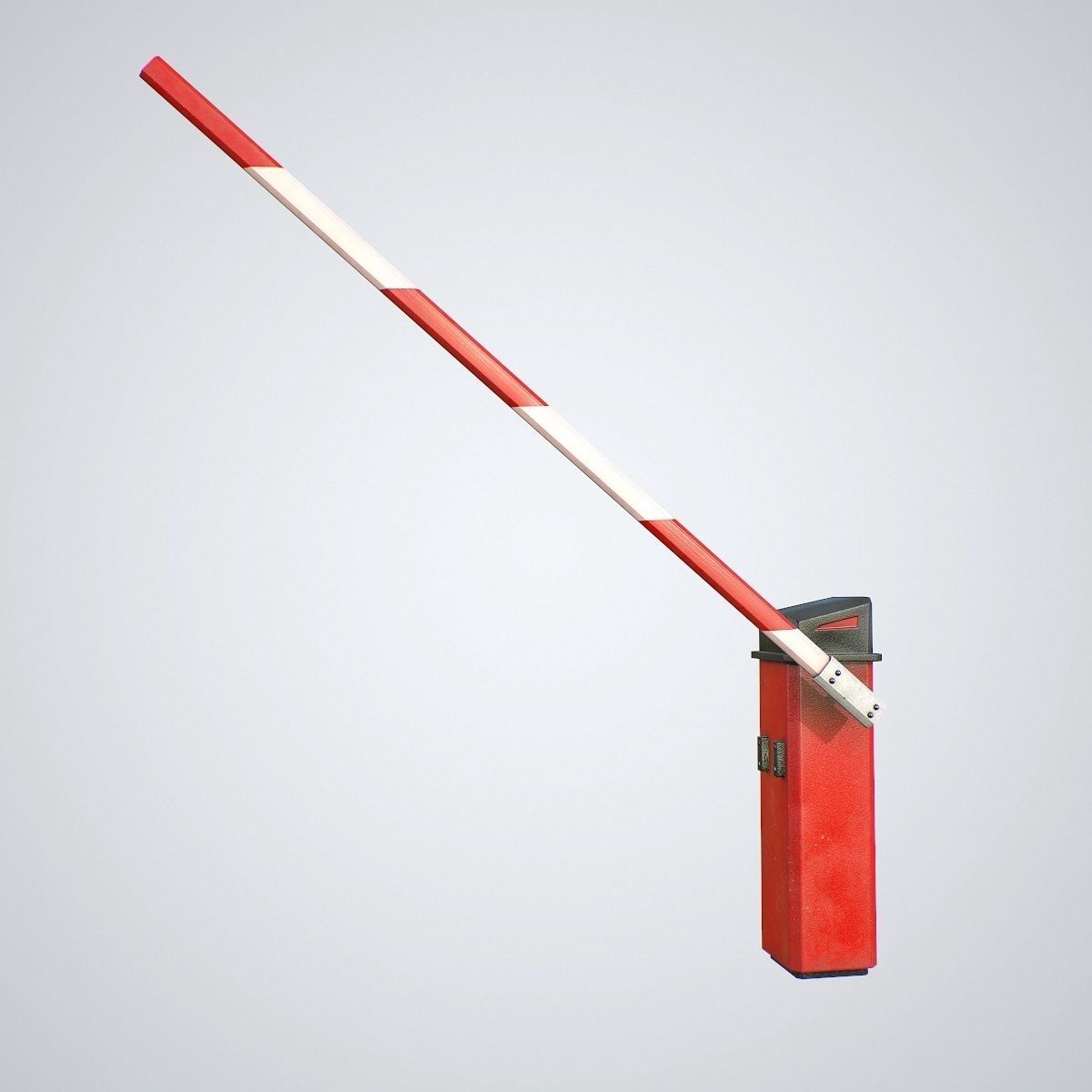 Road Barrier Low-poly 3D model_2