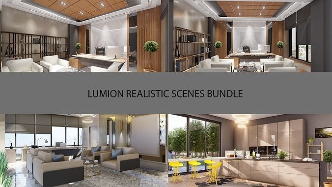 Interior 3D scene Bundle  3D model