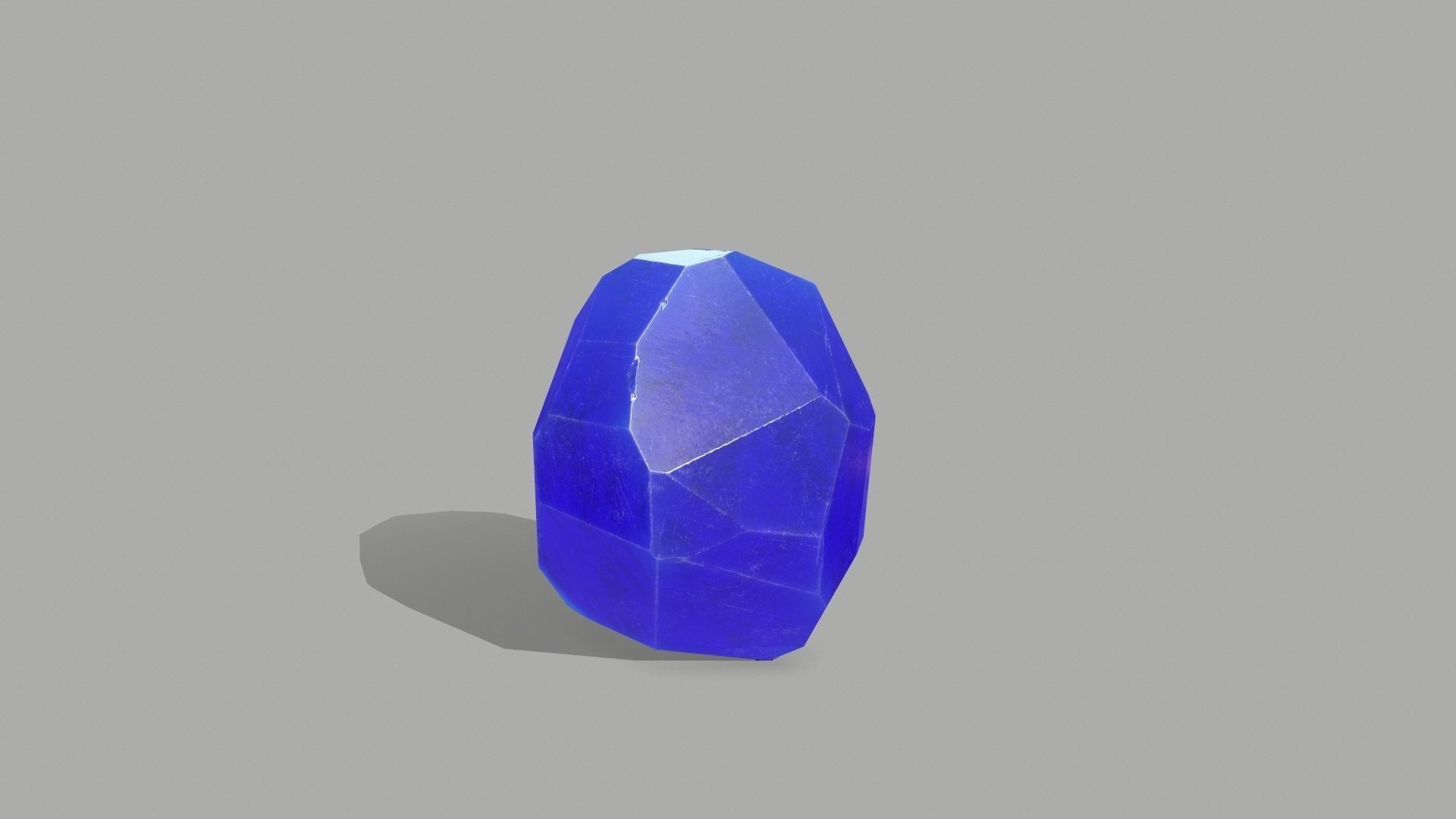 Crystal Set Low-poly 3D model_7