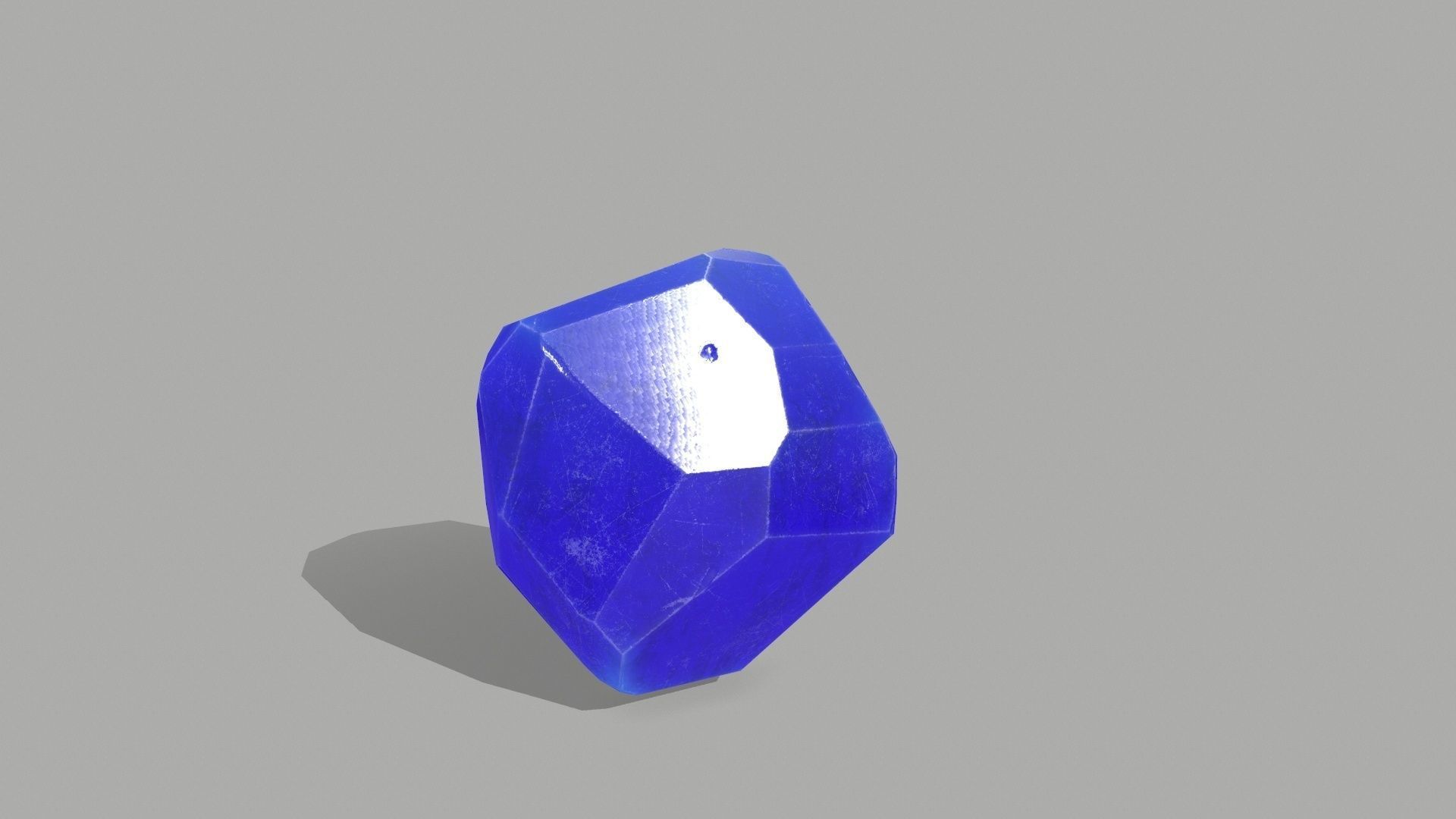 Crystal Set Low-poly 3D model_6