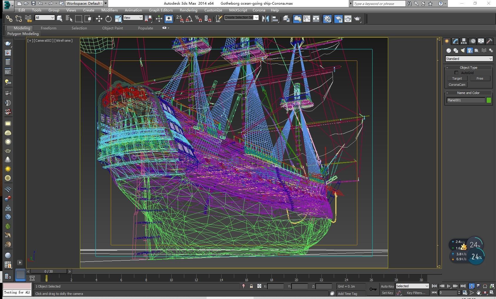 Gotheborg ocean-going ship 3D model_15